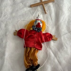 Colorful Clown Marionette Puppet